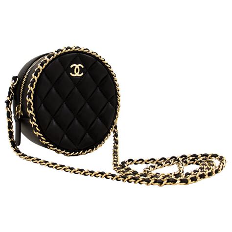 small circle chanel bag|Chanel small crossbody bag.